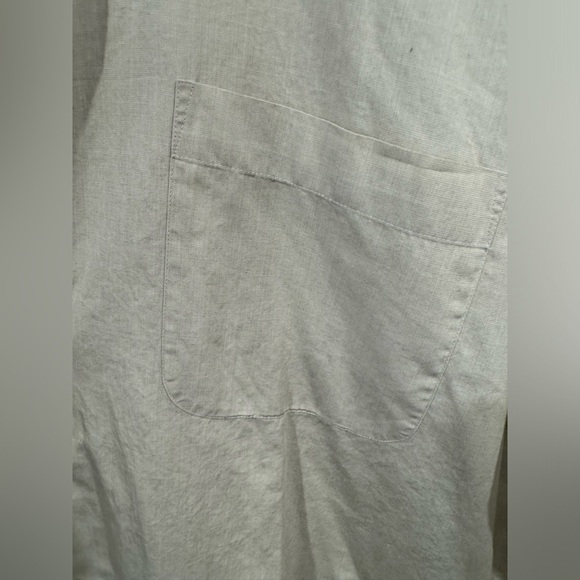 Nautica Men Dress Shirt Button Down 100% Cotton Tan Size Neck 15.5 - Picture 6 of 7